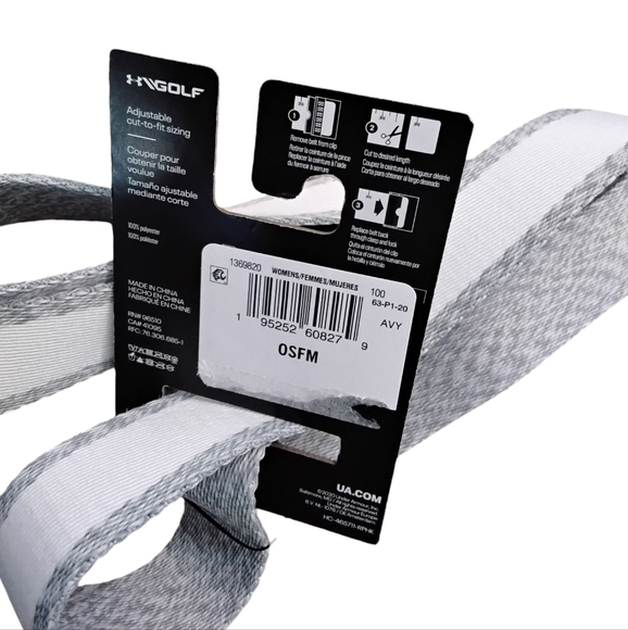 NWT Under Armour Golf Women's Reversible Webbing Belt OSFM - Picture 4 of 5